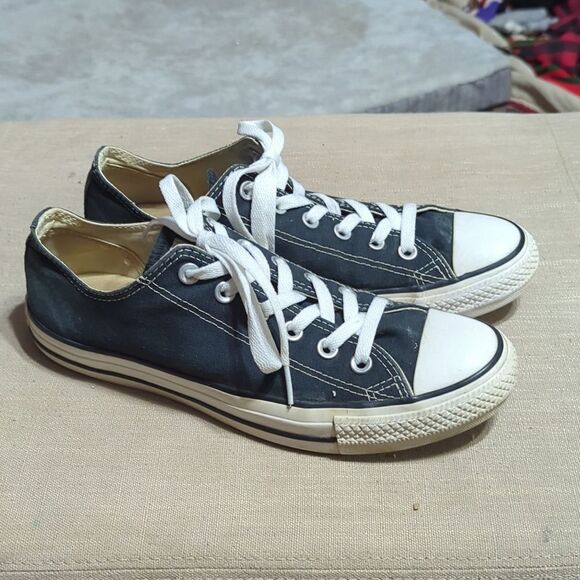 Converse CT All Star Ox Black Canvas Womens low top Trainers Mens 8 women 10 - Picture 2 of 7